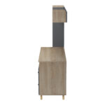 Σύνθεση γραφείου Kontor pakoworld sonoma-ανθρακί 160x50x158,2εκ - Image 6