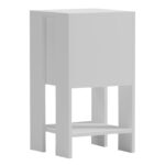 Κομοδίνο Reppo pakoworld λευκό 30x30x55εκ - Image 2