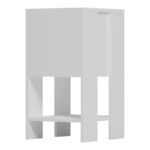 Κομοδίνο Reppo pakoworld λευκό 30x30x55εκ - Image 5