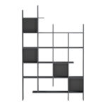 Βιβλιοθήκη Manco pakoworld ανθρακί 122x25.5x188εκ - Image 3