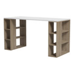 Γραφείο εργασίας Praga pakoworld sonoma-λευκό 140x60x75εκ - Image 4