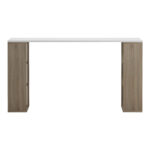 Γραφείο εργασίας Praga pakoworld sonoma-λευκό 140x60x75εκ - Image 6