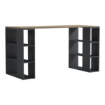 Γραφείο εργασίας Praga pakoworld ανθρακί- sonoma 140x60x75εκ - Image 2