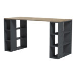 Γραφείο εργασίας Praga pakoworld ανθρακί- sonoma 140x60x75εκ - Image 4