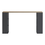 Γραφείο εργασίας Praga pakoworld ανθρακί- sonoma 140x60x75εκ - Image 6