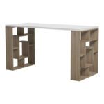 Γραφείο εργασίας Lovet pakoworld sonoma-λευκό 140x60x72εκ - Image 4
