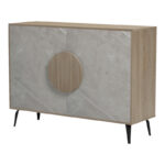 Μπουφές Gora pakoworld sonoma-μπεζ οψη μαρμαρου 110x35.5x82εκ - Image 5
