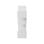 Ραφιέρα τοίχου Tiber pakoworld λευκή 120x22x67εκ - Image 5