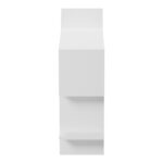 Ραφιέρα τοίχου Paralel pakoworld λευκό 70x22x65,5εκ - Image 5