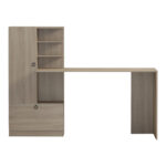 Γραφείο εργασίας με βιβλιοθήκη Felanbo pakoworld sonoma 160x60x125εκ - Image 4