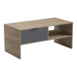 Τραπέζι σαλονιού Felina pakoworld sonoma-ανθρακί 100x50x45εκ - Image 3