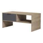 Τραπέζι σαλονιού Felina pakoworld sonoma-ανθρακί 100x50x45εκ - Image 5