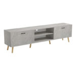 Έπιπλο τηλεόρασης Gorna pakoworld μπεζ εφέ μαρμάρου 180x35x48.6εκ - Image 3