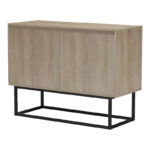 Μπουφές Dabia pakoworld sonoma-πόδι μαύρο μέταλλο 100x40x74εκ - Image 5