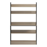 Επιδαπέδια ραφιέρα Oranis pakoworld sonoma-μαύρο 105x38x165εκ - Image 3
