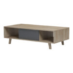 Τραπέζι σαλονιού Elonza pakoworld sonoma-ανθρακί 120x60x36εκ - Image 5