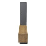 Σύνθετο σαλονιού Tilveo pakoworld oak-ανθρακί 230x41.5x180εκ - Image 6