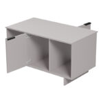 Τραπέζι σαλονιού Nalinda pakoworld taupe 100x55x55εκ - Image 2