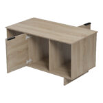 Τραπέζι σαλονιού Nalinda pakoworld sonoma 100x55x55εκ - Image 2