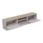 Έπιπλο τηλεόρασης Wendo pakoworld taupe-sonoma 200x37x47εκ - Image 2