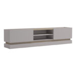 Έπιπλο τηλεόρασης Wendo pakoworld taupe-sonoma 200x37x47εκ - Image 3