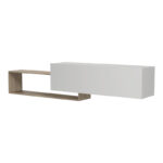 Έπιπλο τηλεόρασης επιτοίχιο Olande pakoworld sonoma-λευκό 210x35x48εκ - Image 5