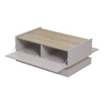 Τραπέζι σαλονιού Wendo pakoworld taupe-sonoma 97x60x40εκ - Image 2