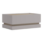 Τραπέζι σαλονιού Wendo pakoworld taupe-sonoma 97x60x40εκ - Image 3