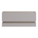 Τραπέζι σαλονιού Wendo pakoworld taupe-sonoma 97x60x40εκ - Image 4
