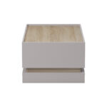 Τραπέζι σαλονιού Wendo pakoworld taupe-sonoma 97x60x40εκ - Image 6