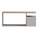 Τραπέζι σαλονιού Wendo pakoworld taupe-sonoma 91x37x50εκ - Image 3
