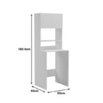 Έπιπλο πλυντηρίου Chaxe pakoworld λευκό 65x60x183.6εκ - Image 6