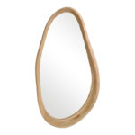 Καθρέπτης οβάλ Baloa pakoworld mdf σε φυσική απόχρωση 44x4x80εκ - Image 3