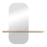 Καθρέπτης Lunaria pakoworld MDF σε φυσική απόχρωση 60x11.5x60εκ - Image 3