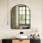 Καθρέπτης Selene pakoworld μαύρο MDF 46x1.2x60 εκ - Image 2