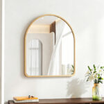 Καθρέπτης Selene pakoworld MDF σε φυσική απόχρωση 46x1.2x60 εκ - Image 2
