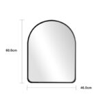 Καθρέπτης Selene pakoworld MDF σε φυσική απόχρωση 46x1.2x60 εκ - Image 4