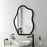 Καθρέπτης Evanthia pakoworld μαύρο MDF 36x1.2x56 εκ - Image 2