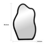 Καθρέπτης Evanthia pakoworld μαύρο MDF 36x1.2x56 εκ - Image 4