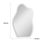 Καθρέπτης Evanthia pakoworld λευκό MDF 36x1.2x56 εκ - Image 4