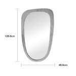 Καθρέπτης Phaedra pakoworld MDF σε φυσική απόχρωση 74x2,5x120 εκ - Image 4