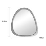 Καθρέπτης Ione pakoworld MDF σε φυσική απόχρωση 60x2,5x61εκ - Image 4