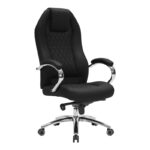 Καρέκλα γραφείου διευθυντή Ionia pakoworld μαύρο PU 67x49,5x115-123εκ - Image 2
