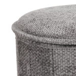 Σκαμπό-μπαούλο Trebia pakoworld γκρι ύφασμα 76x38x38εκ - Image 4