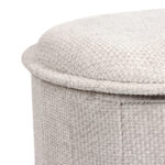 Σκαμπό-μπαούλο Trebia pakoworld κρεμ ύφασμα 76x38x38εκ - Image 4