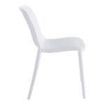 Καρέκλα Teragi στοιβαζόμενη pakoworld pp με UV protection λευκή 58x43.5x82εκ - Image 3
