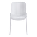 Καρέκλα Teragi στοιβαζόμενη pakoworld pp με UV protection λευκή 58x43.5x82εκ - Image 4