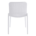 Καρέκλα Teragi στοιβαζόμενη pakoworld pp με UV protection λευκή 58x43.5x82εκ - Image 5