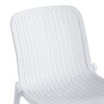 Καρέκλα Teragi στοιβαζόμενη pakoworld pp με UV protection λευκή 58x43.5x82εκ - Image 6
