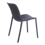 Καρέκλα Teragi στοιβαζόμενη pakoworld pp με UV protection ανθρακί 58x43.5x82εκ - Image 2